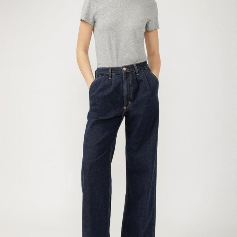 Silver Jeans Co. Wide Leg Denim Pants – Size 30 High Rise Dark Wash